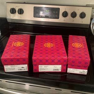 3 Tory Burch shoe boxes